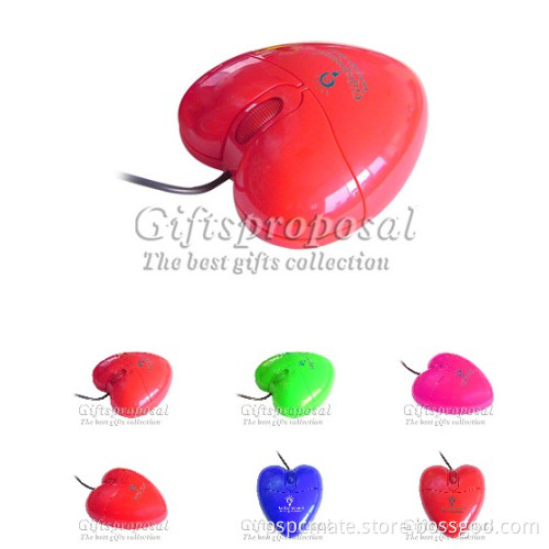 usb heart shape optical mouse